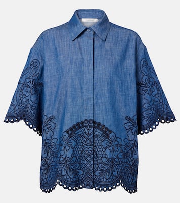 Camicia di jeans Coco con ricamo | Zimmermann
