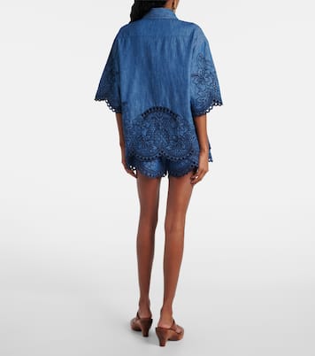 Camicia di jeans Coco con ricamo | Zimmermann