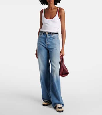 Sneakers Screener GG in denim con pelle | Gucci