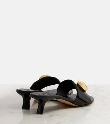 Pebble 45 leather mules | Loewe