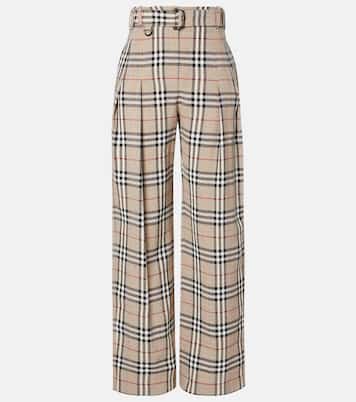 Weite Hose Burberry Check | Burberry