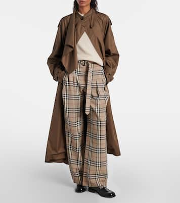 Weite Hose Burberry Check | Burberry