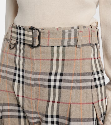 Weite Hose Burberry Check | Burberry