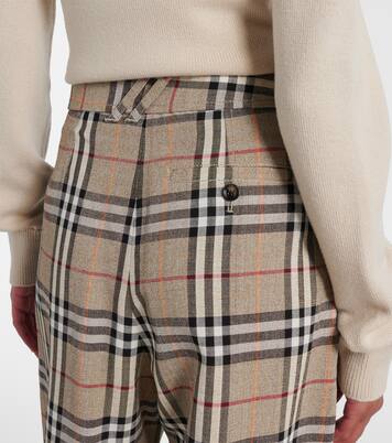Weite Hose Burberry Check | Burberry