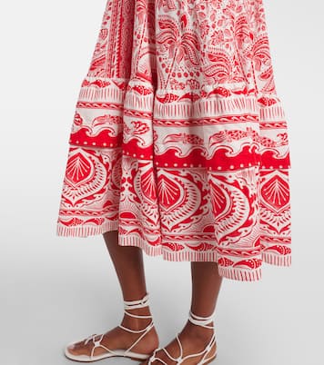 Midikleid River Ride aus einem Leinengemisch | Farm Rio