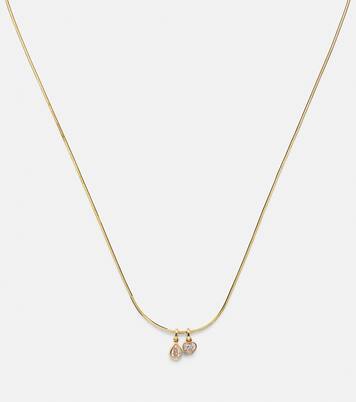 Halskette aus 14kt Gelbgold mit Diamanten | Roxanne First