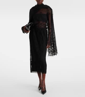 Embroidered tulle blouse | Toteme