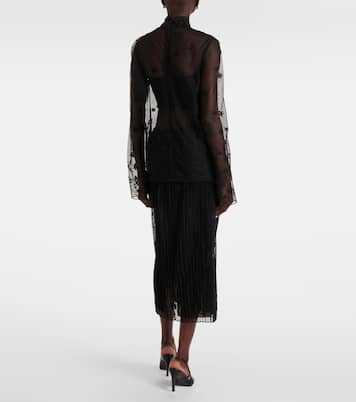 Embroidered tulle blouse | Toteme