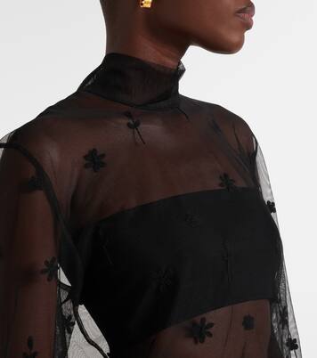 Embroidered tulle blouse | Toteme