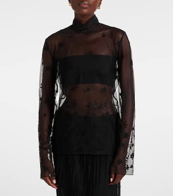 Embroidered tulle blouse | Toteme