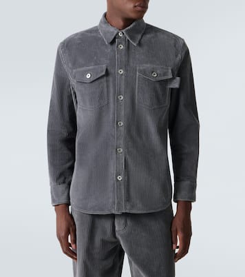Matt cotton corduroy shirt  | Bottega Veneta