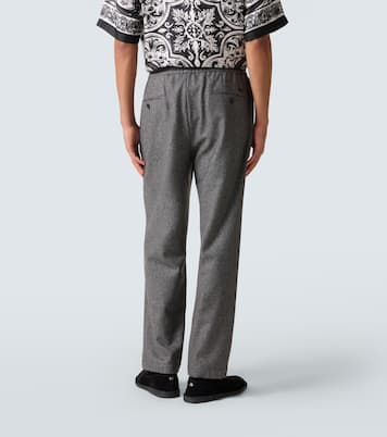 Pantalon ample en laine mélangée | Dolce&Gabbana
