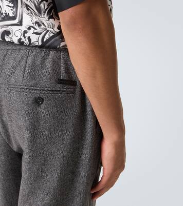 Pantalon ample en laine mélangée | Dolce&Gabbana