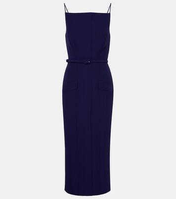Robe midi en crêpe | Roland Mouret