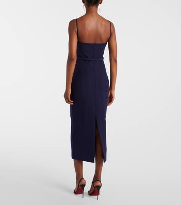 Robe midi en crêpe | Roland Mouret