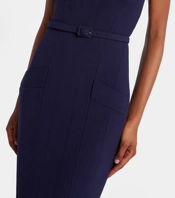 Robe midi en crêpe | Roland Mouret