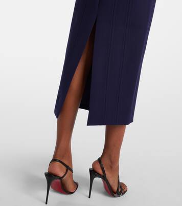 Robe midi en crêpe | Roland Mouret