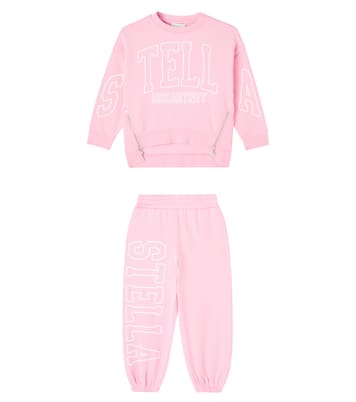 Logo cotton jersey tracksuit | Stella McCartney Kids