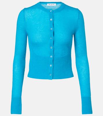Mohair and wool-blend cardigan | Alaïa