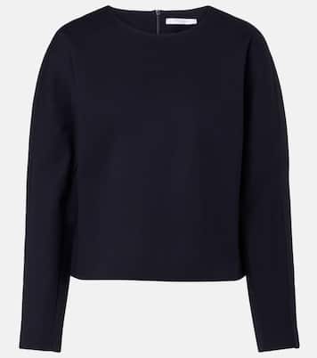 Girello wool and cotton-blend top | Max Mara