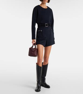 Girello wool and cotton-blend top | Max Mara