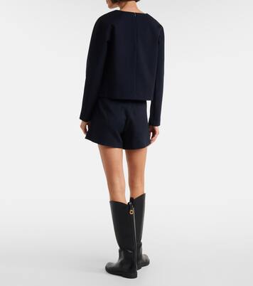 Girello wool and cotton-blend top | Max Mara