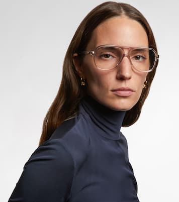Slim Ribbon aviator glasses | Bottega Veneta