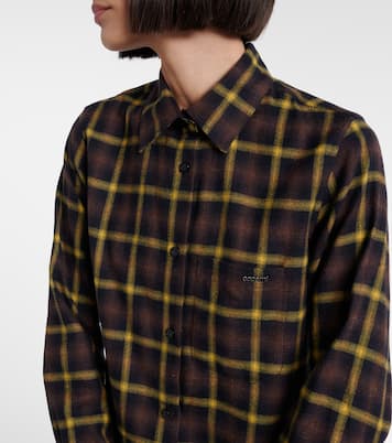 Robe chemise à carreaux | Coperni