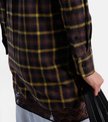 Robe chemise à carreaux | Coperni