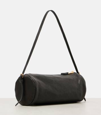 Logo leather shoulder bag  | Miu Miu