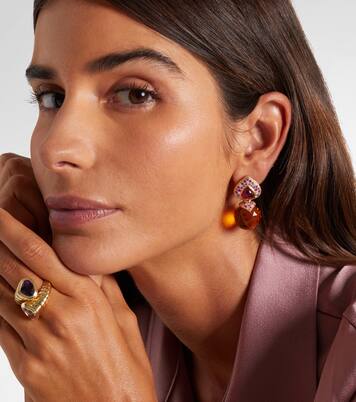 Boucles d'oreilles Acilla en or 18 ct et pierres précieuses | Marina B