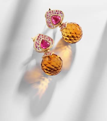 Boucles d'oreilles Acilla en or 18 ct et pierres précieuses | Marina B