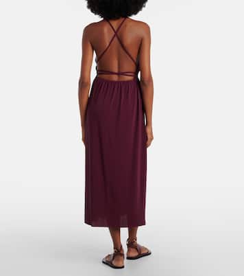 Ines halterneck jersey midi dress | Eres