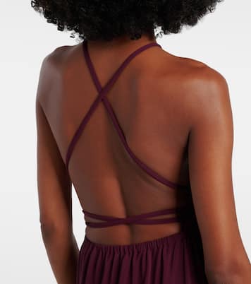 Ines halterneck jersey midi dress | Eres