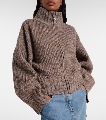 Embroidered wool and cashmere cardigan | The Attico