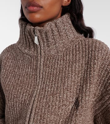 Embroidered wool and cashmere cardigan | The Attico