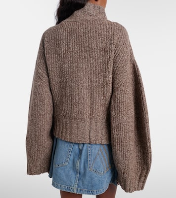 Embroidered wool and cashmere cardigan | The Attico