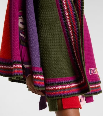 Colorblocked wool cape | Pucci