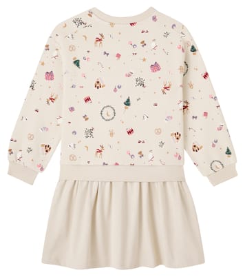 Bedrucktes Kleid Maggie aus Baumwoll-Jersey | Wheat