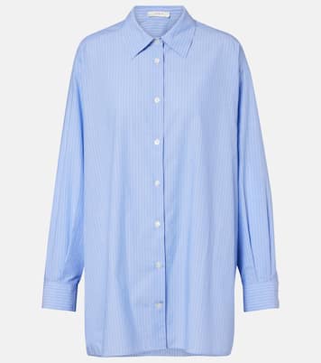 Luka striped cotton poplin shirt | The Row