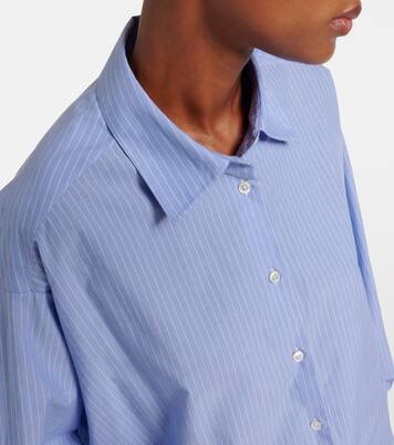 Luka striped cotton poplin shirt | The Row