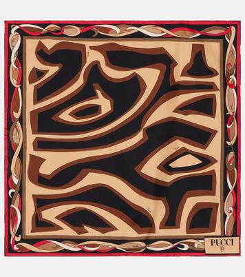 Labirinto silk twill scarf | Pucci