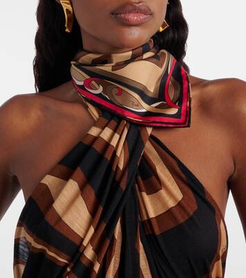 Labirinto silk twill scarf | Pucci