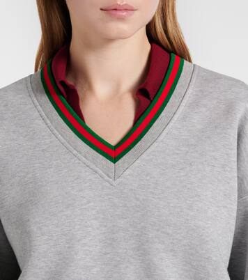 Sweatshirt Web Stripe aus Jersey | Gucci