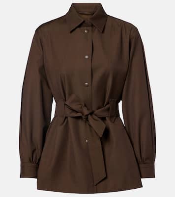 Blazer in lana vergine con cintura | Max Mara