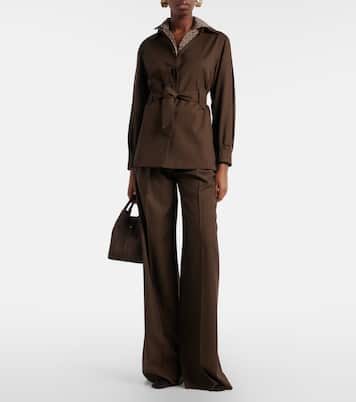 Blazer in lana vergine con cintura | Max Mara