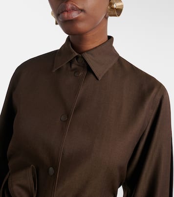 Blazer in lana vergine con cintura | Max Mara