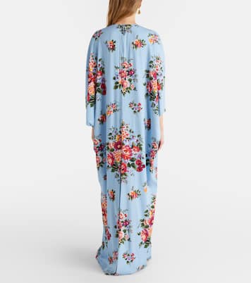 Floral silk-blend kaftan | Dolce&Gabbana