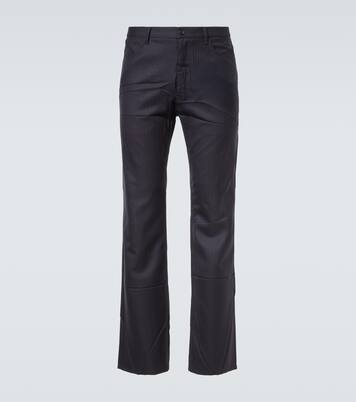 Pinstripe wool straight pants | Balenciaga