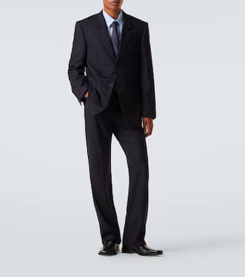 Pinstripe wool straight pants | Balenciaga